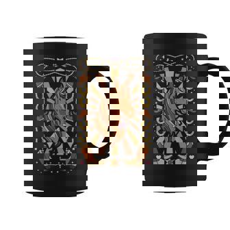 Coquette Western Cowgirl Horse Artwork In Pink Bow Aesthetic Coffee Mug | Mazezy