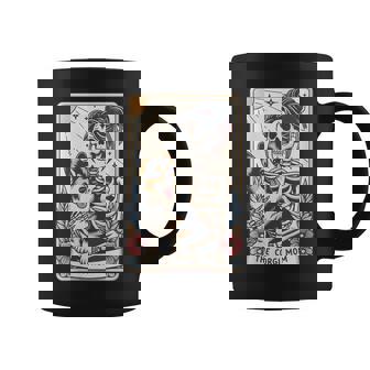 The Corgi Mom Tarot Card Skeleton Halloween Dog Coffee Mug | Seseable CA