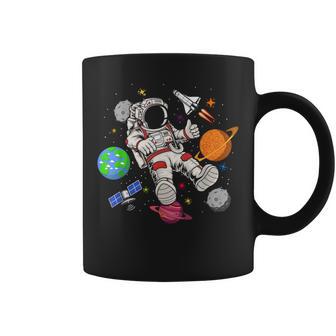 Cosmonaute Cadeau Lune Planètesoyage Fusée Astronaute Tasse - Cadeauxyz