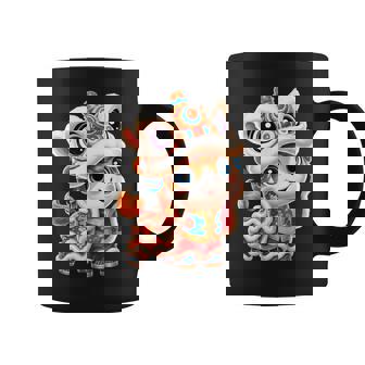 Costume De Danse Du Nouvel An Chinois Pour Cheval Et Lion Cny Tasse - Cadeauxyz