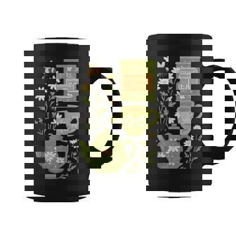 Cottage Core Chamomile Tea Flowers Teacups Art Print Tank Top Coffee Mug | Mazezy