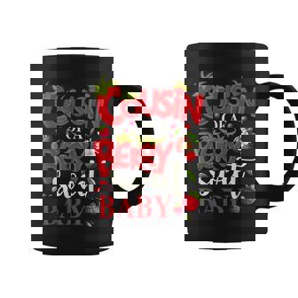 Cousin Of A Berry Sweet One Strawberry Baby First Birthday Coffee Mug | Seseable UK