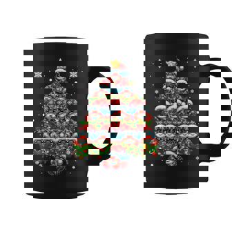 Crab Lighting Xmas Holiday Santa Crab Christmas Tree Coffee Mug | Mazezy