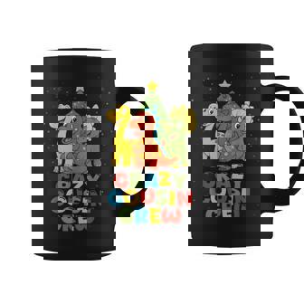 Crazy Cousin Crew Dinosaur Christmas Theme Matching Family Coffee Mug | Seseable UK