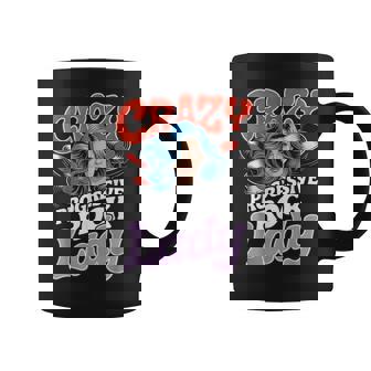Crazy Progressive Rock Lady Vinyl Music Lover Coffee Mug | Mazezy