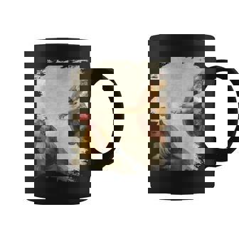 Creation Of Chicken Adam クラシック ミケランジェロ ニワトリ ファニー コーヒーマグ - Kawaiitshirt