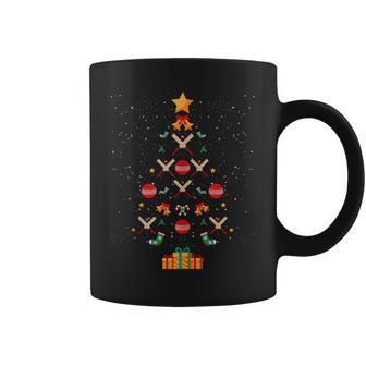 Cricket Player Team Christmas Tree Xmas Tank Top Coffee Mug | Mazezy