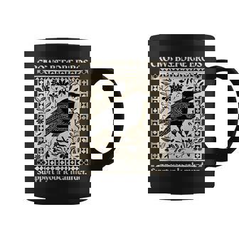 Crows Before Bros Support Your Local Murder Spooky Halloween Coffee Mug | Seseable FR