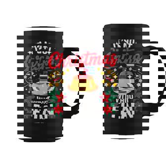 Cuban Christmas Saying Flan Dessert Holiday Humor Coffee Mug | Mazezy