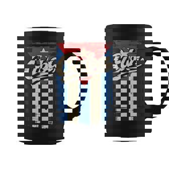 Cuban Flag Vintage Cuba Roots Women Men Hispanic Heritage Coffee Mug | Mazezy