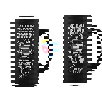Cuban Queen Cuban Wife Girlfriend Cuba Flag Coffee Mug | Mazezy