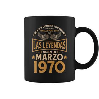 Cumpleaños Hombre Regalos Las Leyendas Marzo 1970 Taza de café - Regaloses