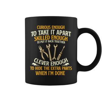 Curious Enough To Take It Apart Car Guy Auto Mechanic Coffee Mug | Mazezy