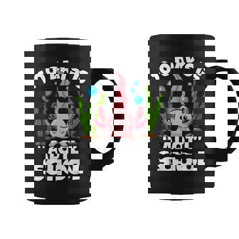 Cute 100 Days Of School Axolotl Alotl Pun Girls Boys Kids Coffee Mug | Mazezy