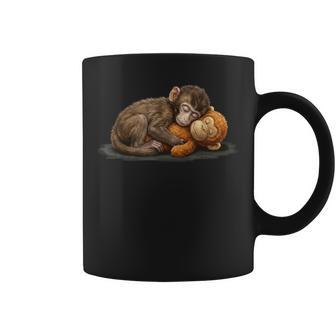 Cute Baby Monkey Punch Meme Women Coffee Mug - Thegiftio UK