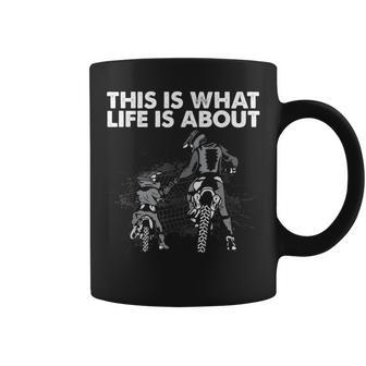Cute Dirt Bike Father Motocross Lovers Mx Family Life Dad Coffee Mug - Thegiftio UK