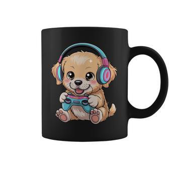 Cute Dog ideo Games Cute Golden Retriever Dog Lover Taza de café - Regaloses