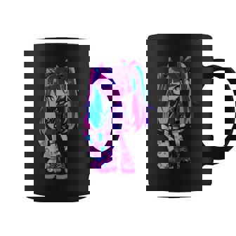 Cute E-Girl Anime Girl Grunge Goth Bunny Gothic Outfit Coffee Mug | Mazezy