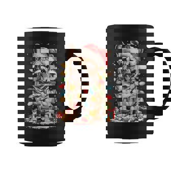 Cute French Bulldog Christmas Tree Santa Xmas Lights Dog Coffee Mug - Thegiftio