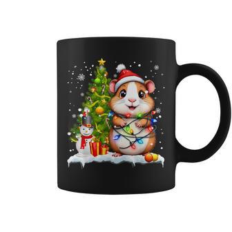 Cute Guinea Pig Christmas Light Guinea Pig Lover Xmas Coffee Mug | Mazezy