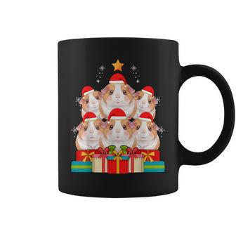 Cute Guinea Pig Pile Christmas Tree Xmas Hat Coffee Mug | Mazezy