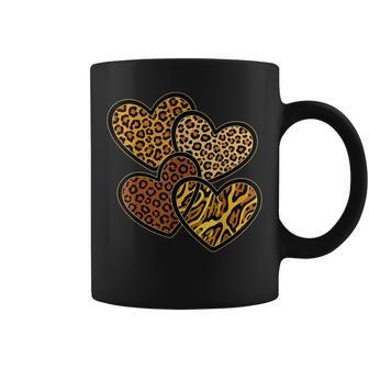 Cute Leopard Cheetah Hearts Animal Print Coffee Mug - Thegiftio UK