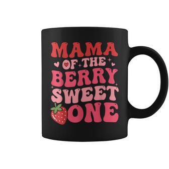 Cute Mama Of The Berry Sweet One Strawberry First Birthday Coffee Mug - Thegiftio UK