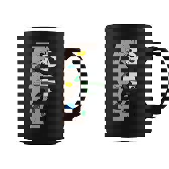 Cute Panda Rock Climber Illustration Fun Climbing Animal Coffee Mug | Mazezy