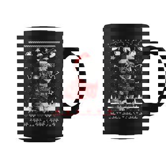 Cute Pug Christmas Wearing Sweater Xmas Dog Coffee Mug | Seseable UK