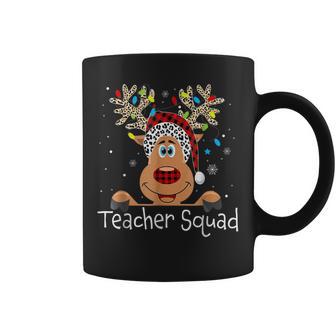 Cute Reindeer Teacher Squad Christmas Coffee Mug | Seseable UK