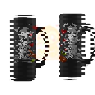 Cute Sloth Boba Tea Bubble Tea Anime Kawaii Neko Idea Coffee Mug - Monsterry