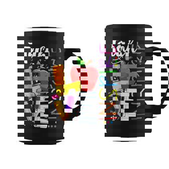 Cute Teach Love And Inspire Teacher Coffee Mug | Seseable CA