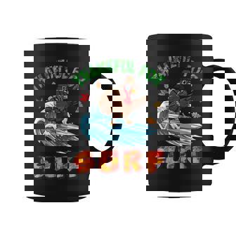 Cute Turkey Thankful For Surfing Thanksging Day Surfer Fan Coffee Mug | Mazezy