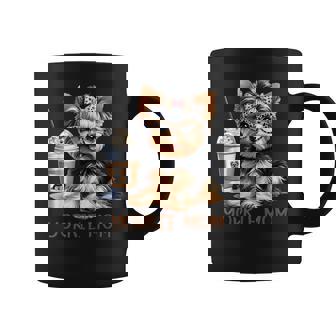 Cute Yorkie Mom Coffee Latte Iced Cream Yorkie Dog Mama Coffee Mug - Monsterry