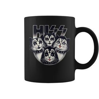 Cute Hiss Cats Rock Kittens Kitty Rocking Music Cat Lovers Coffee Mug - Thegiftio UK