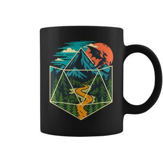 D20 Dice World Rpg Tabletop Games D20 Tabletop Coffee Mug - Monsterry