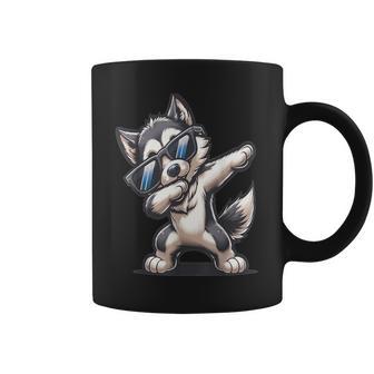 Dab Alaskan Husky Dancing Dabbing Dog Coffee Mug - Thegiftio UK