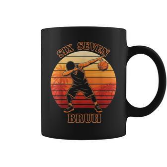 Dabbing Basketball Ball 67 Meme Bruh Boys Sports Retro Coffee Mug - Thegiftio