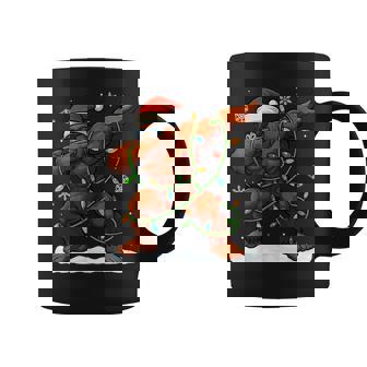 Dabbing Bigfoot Christmas Lights Boys Christmas Sasquatch Coffee Mug | Mazezy