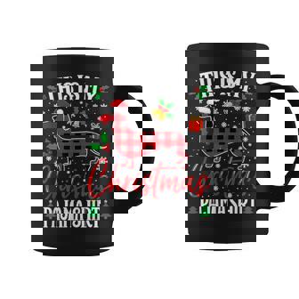 This Is My Dachshund Dog Christmas Pajama Xmas Outfit Coffee Mug | Mazezy