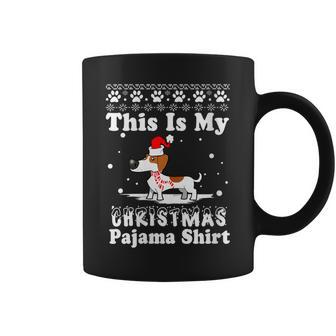 Dachshund Dog Xmas This Is My Christmas Pajama Coffee Mug - Thegiftio