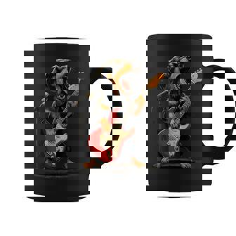 Dachshund Dog Guitar Rock And Roll Weenie Dog Coffee Mug | Seseable FR