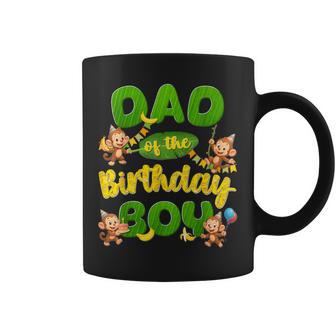 Dad Of The Birthday Boy Monkey Family Matching Party Coffee Mug - Thegiftio UK
