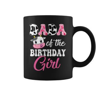 Dada Of The Birthday Girl Farm Cow 1St Birthday Girl Coffee Mug - Thegiftio UK