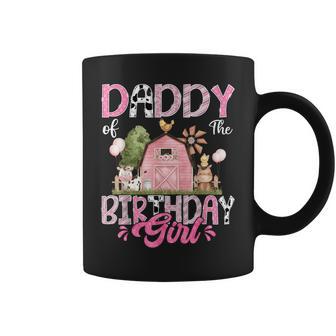 Daddy Of The Birthday Girl 1St Birthday Pink Farm Coffee Mug - Thegiftio UK