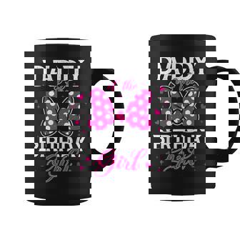 Daddy Of The Birthday Girl Cute Pink Bow Family Matching Coffee Mug | Mazezy