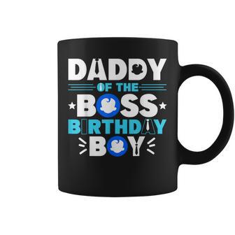 Daddy Of The Boss Birthday Boy Baby Decor Family Matching Coffee Mug - Thegiftio UK