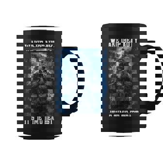 Daddy Wolf Cringy Werewolf Meme Cringe Alpha Wolf Coffee Mug - Thegiftio