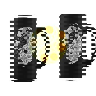 Dahlia Yin Yang Flower Coffee Mug | Mazezy