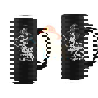 Dalmatian Firefighter Hose Fire Fighting Dog Mom Dad Coffee Mug | Mazezy